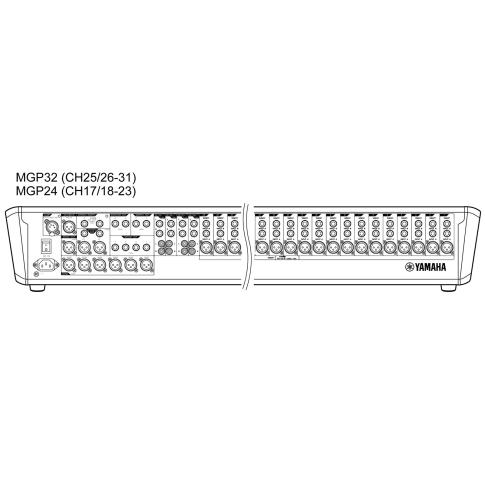 Yamaha MGP32X 32-Input Premium Mixing Console with Ipod Connectivity Diagram 1