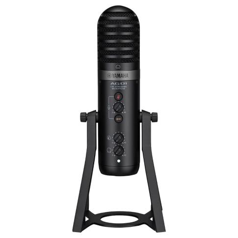 Yamaha Pro Audio AG01-B Black Microphone with Mixer/USB Interface