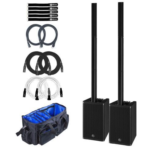 Yamaha Pro Audio STAGEPAS-1K-MKII PA Systems Pair with Transport Bag