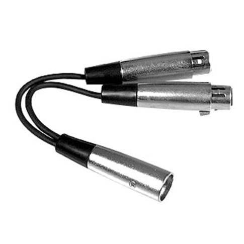 Hosa Technology YXF-119 6” Dual XLR3 Female to XLR3 Male Y-Cable