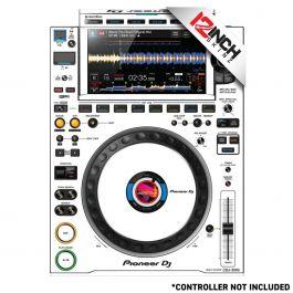 12 Inch Skinz (25) Piece White/Black CDJ-3000 Kit | IDJNOW