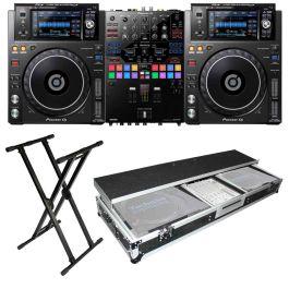 Pioneer DJM-S9 2-Channel Digital DJ Mixer with (2) XDJ-1000MK2 Digital  Performance Multi players & DJ Coffin Pro DJ Package