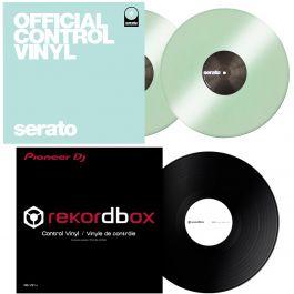 Pioneer RB-VS1-K Rekordbox Control Vinyl in Black with Serato  SCV-PS-GID-OJ2 Glow in the Dark 12