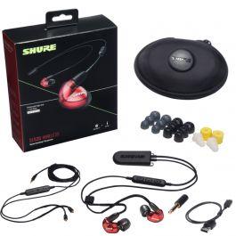 Shure SE535 Limited Edition Red Sound Isolating Earphones with RMCE-BT2  Bluetooth Communication Cable