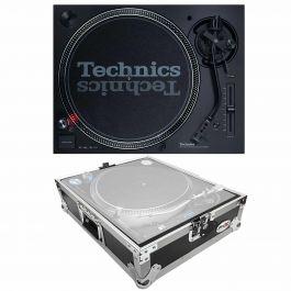 Technics SL-1200MK7 Direct Drive Professional DJ Turntable with Universal  Turntable Road Case Package