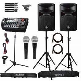 Yamaha STAGEPAS 400BT PA System with Adapter & Mics | IDJNOW