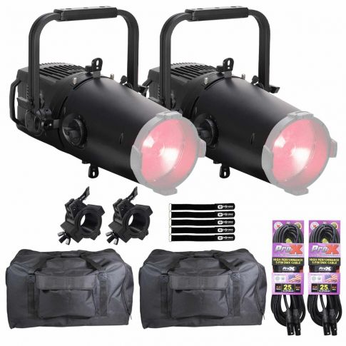 (2) Elation Professional KL Profile FC LED Zoom Profiles with Totes