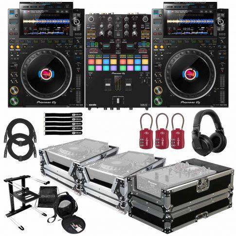 2x Pioneer DJ CDJ-3000 Players with DJM-S7 & Cases | IDJNOW
