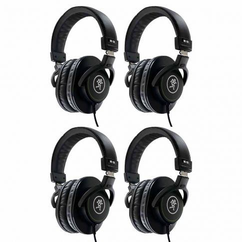 (4) Mackie MC-100 Professional Headphones
