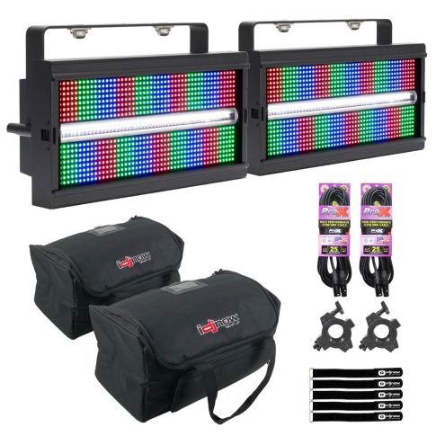 ADJ Jolt Panel FX2 Strobe/Wash/FX Lighting Panel 2-Pack with Bags