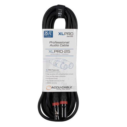 ADJ XLPRO-25 Accu-Cable 25 FT Audio Cable with 3-Pin XLR Connections