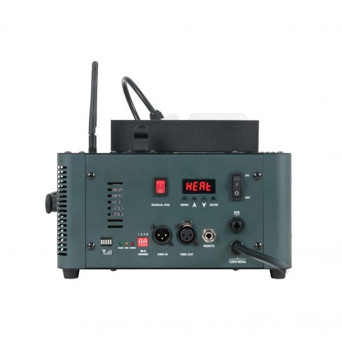 American DJ Fog Fury Jett Pro High Output Multi Positional Fog Machine with LEDs & Wireless DMX I/O panel