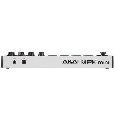 Akai Professional MPK Mini MK3 Keyboard and Pad Controller in white Back