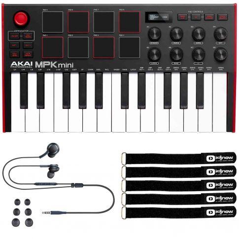 Akai MPK Mini MK3 Keyboard Bundle with Samson SR350 Studio Headphones –  Pixel Pro Audio
