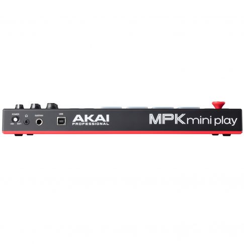 Akai Professional MPK mini Play Mini Keyboard Controller with Built-in Speakers and USB Pad Controller Rear