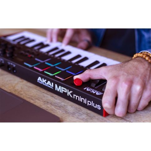 Akai Professional MPKMINIPLUS 37-Key MPK Mini Keyboard Hands