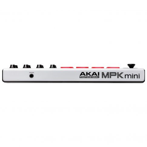 Akai Professional MPK Mini mkII Compact Keyboard and Pad Controller in White Back