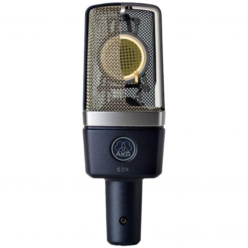 AKG C214 Professional Large-diaphragm Condenser Microphone half grill