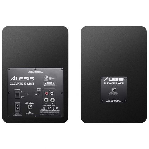 Alesis Elevate 5 MKII 5" 80W Powered Desktop Studio Monitors Back