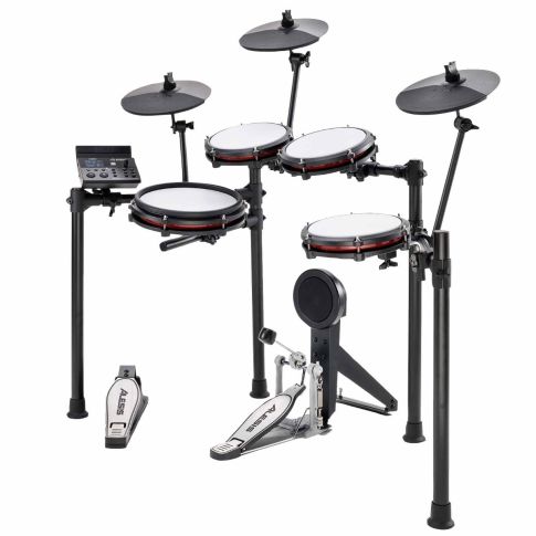 Alesis NITRO MAX KIT Eight-Piece Electronic Drum Kit with Bluetooth Angle