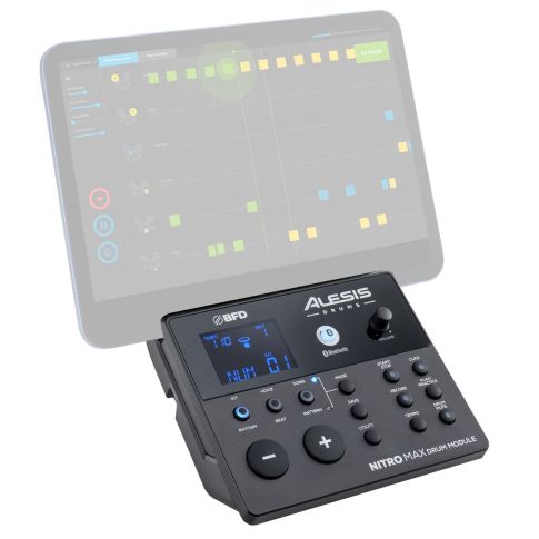 Alesis NITRO MAX KIT Eight-Piece Electronic Drum Kit with Bluetooth iPad 4