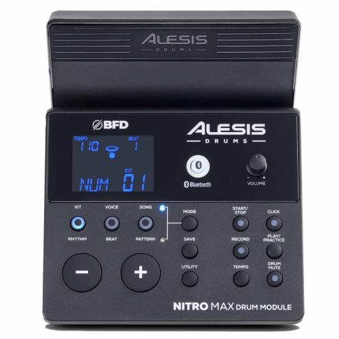 Alesis NITRO MAX KIT Eight-Piece Electronic Drum Kit with Bluetooth Module Top