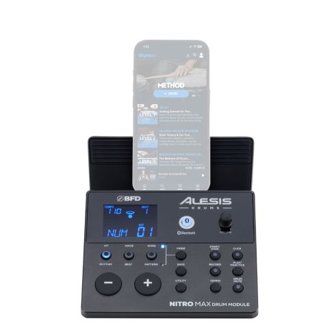 Alesis NITRO MAX KIT Eight-Piece Electronic Drum Kit with Bluetooth Phone