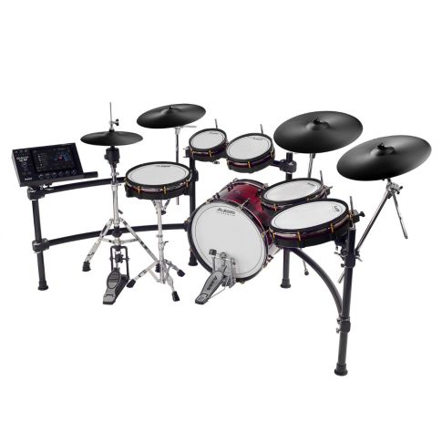 Alesis Strata Prime Ten-Piece Electronic Drum Kit with Touch Screen Rear Angle