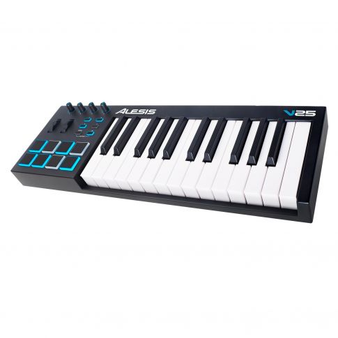Alesis V25 25-Key USB-MIDI Keyboard Controller Left
