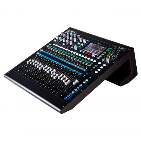 Allen & Heath QU-16 16 Channel Rackmountable Digital Mixer Left Angle