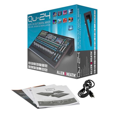 Allen & Heath QU-24 24 Channel 30 IN / 24 OUT Digital Mixer Box