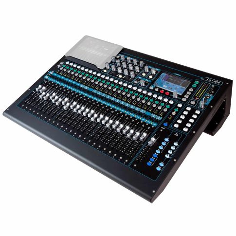 Allen & Heath QU-24 24 Channel 30 IN / 24 OUT Digital Mixer Left