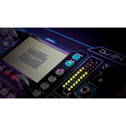 Allen & Heath QU-24 24 Channel 30 IN / 24 OUT Digital Mixer Screen