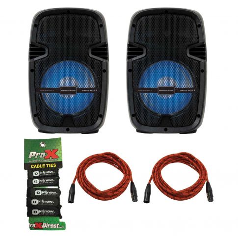 American Audio ELS15BT Powered Speaker Pair with Wireless Connectivity