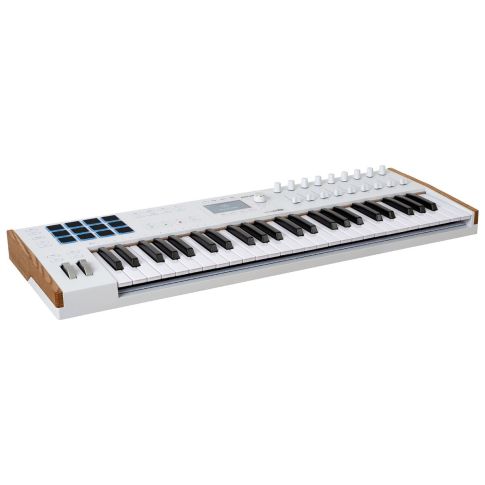 Arturia KeyLab 49 mk3 49-Key MIDI Keyboard Controller in White Angle