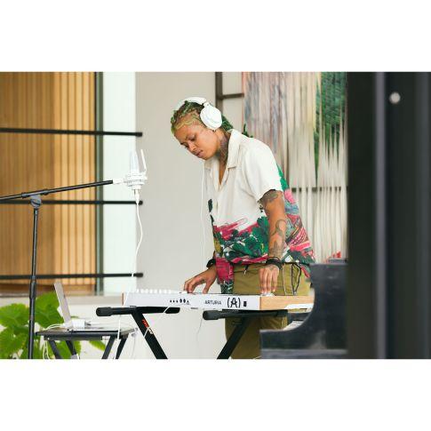 Arturia KeyLab 61 mk3 61-Key MIDI Keyboard Controller in White In  Use 4
