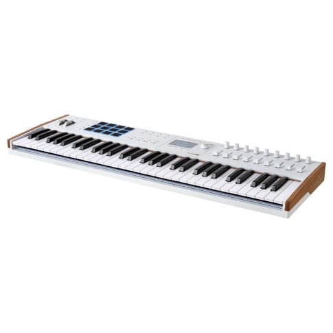 Arturia KeyLab 61 mk3 61-Key MIDI Keyboard Controller in White Left