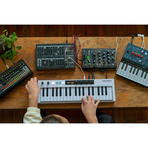 Arturia KEYSTEP-37 Keyboard Controller & Sequencer Top Playing