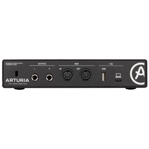 Arturia MINIFUSE-2-BLACK Flexible Dual Audio Interface in Black Back