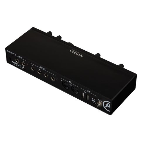 Arturia MINIFUSE-4-BLACK Audio & MIDI Interface in Black Rear Angle