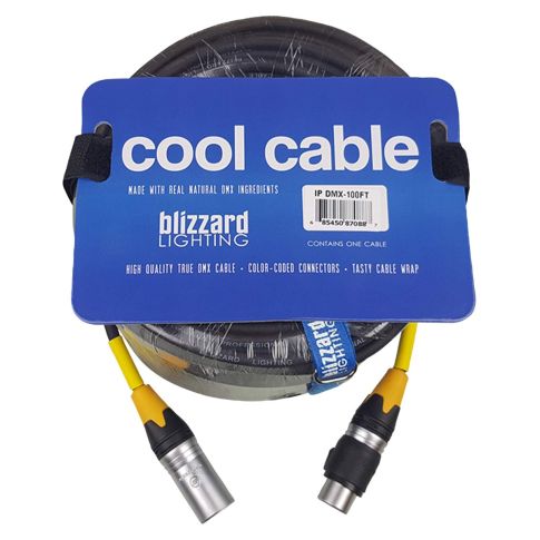 Blizzard Lighting DMX-IP-100Q Cool Cable 100 FT IP65 3-Pin DMX Cable