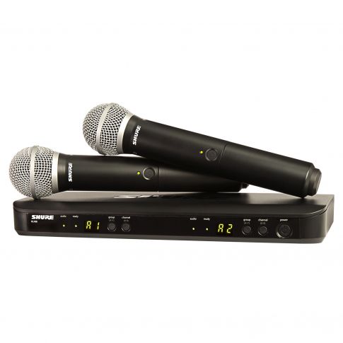 Shure BLX288/PG58 Dual Channel Handheld Wireless System View 2