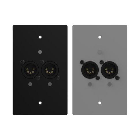 ChamSys GeNetix GW2I US Two-Port Wall Mount Node DMX In Ports (Male)