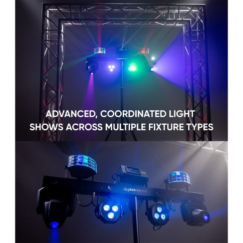 Chauvet DJ GIGBARMOVEPLUSILS ILS 5-in-1 Effect Lighting System Stacked