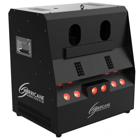 Chauvet DJ Hurricane Bubble Haze X2 Q6 emits illuminated bubbles, haze or haze-filled bubbles