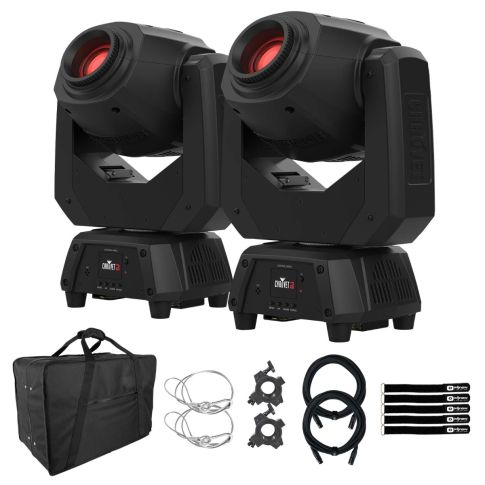 Chauvet DJ Intimidator Spot 60 ILS Moving Head Lights 2-Pack with Bag