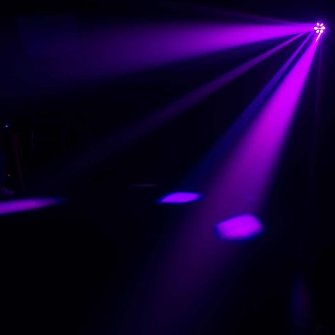 Chauvet DJ Intimidator Trio Moving Head effect shot purple