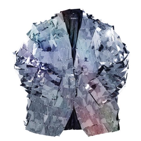 Clutch CL-DBMS-L Disco Ball Mirror Suit Jacket Folded