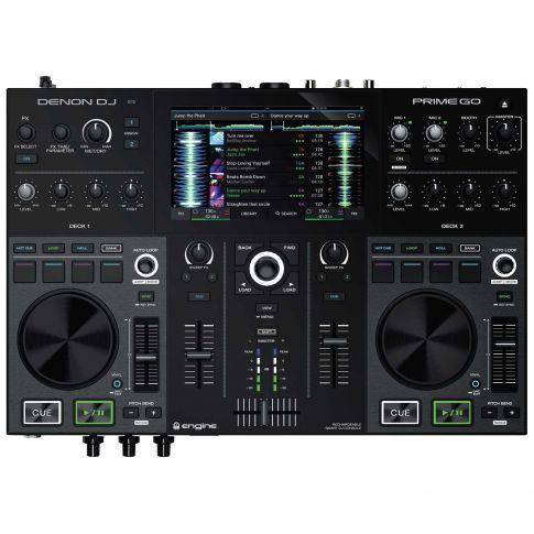 Denon DJ PRIME GO 2-Deck Rechargeable DJ Console with 7" Touchscreen Top