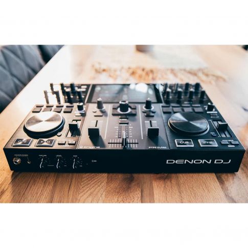 Denon DJ PRIME GO 2-Deck Rechargeable DJ Console with 7" Touchscreen Wood 2